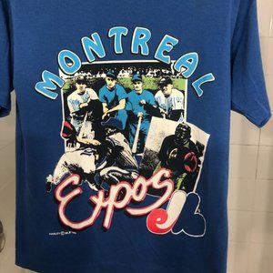 RARE VINTAGE MONTREAL EXPOS 1992 HARLEY T SHIRT SIZE LARGE